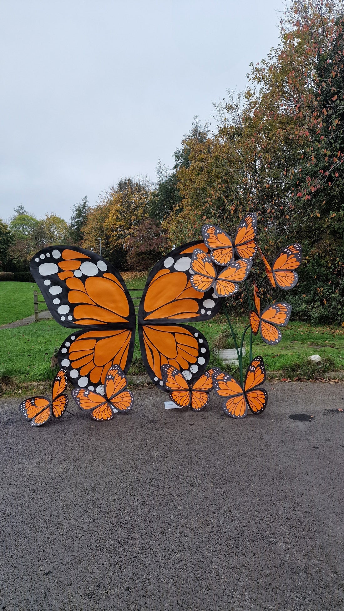 Butterflies and marigolds for Day of the dead festival