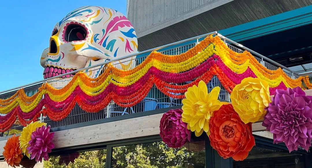 Giant flowers for Wahaca