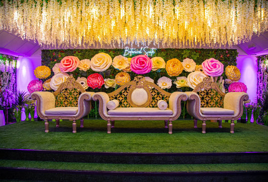 Giant flower backdrop