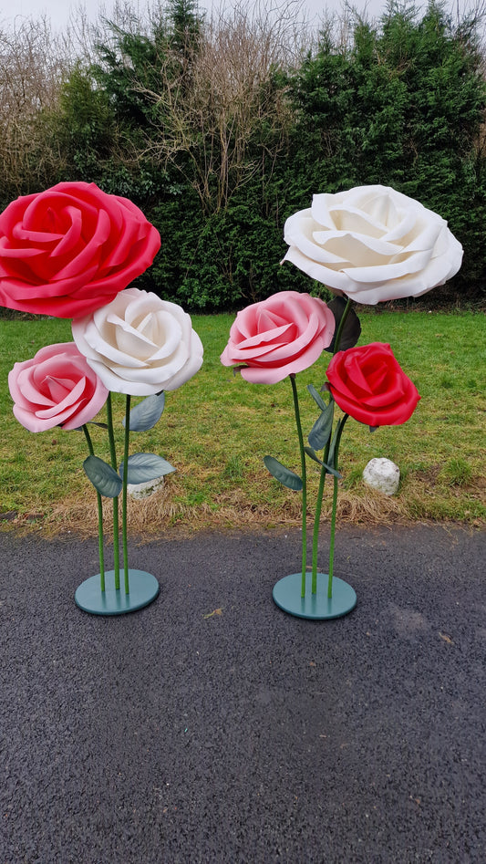 Exdisplay set with 3 isolon roses