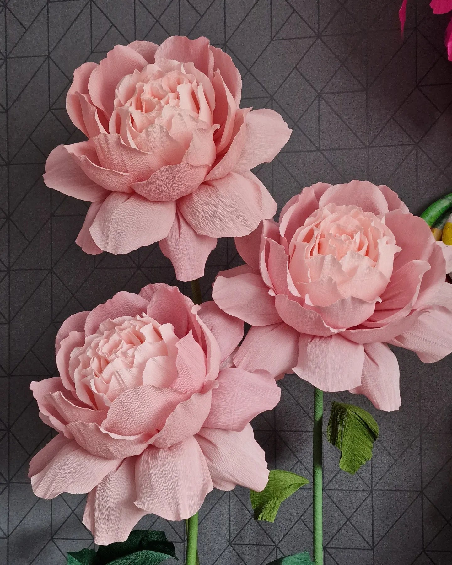 Large crepe paper rose tutorial